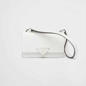 Prada Embleme Brushed-Leather Bag White 1Bd321_Zo6_F0Pg7_V_Oto