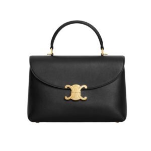 Celine Medium Nino Bag In Supple Calfskin Black 20Cm 117523Fxk 38No