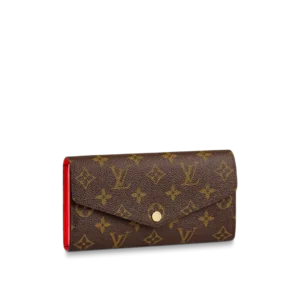 Louis Vuitton Sarah Monogram Wallet Red 19Cm M62236