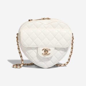 Chanel Timeless Heart Large Lamb White
