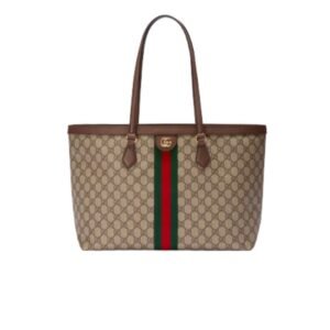 Gucci Ophidia Medium Tote Bag Beige And Ebony 631685 96Iwb 8745