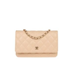Chanel Wallet On Chain Woc Beige 19Cm