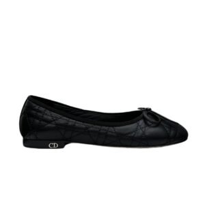 Dior Ballet Flat Black Quilted Cannage Calfskin