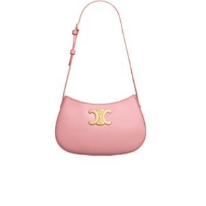 Celine Medium Tilly Bag In Shiny Calfskin Rose 21Cm 115703Bf4 24Os