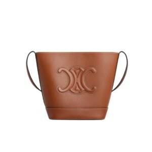Celine Bucket Cuir Triomphe In Smooth Calfskin Tan 198243Du304Lu