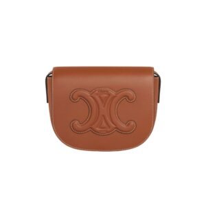 Celine Folco Cuir Triomphe In Smooth Calfskin Tan 18Cm 198263Du3 04Lu