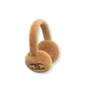Chanel Shearling Lambskin Beige Earmuffs