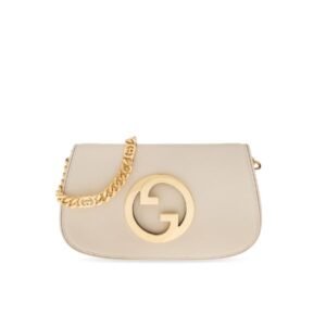 Gucci Blondie Shoulder Bag White Leather 28Cm 699268 Uxx0G 9022