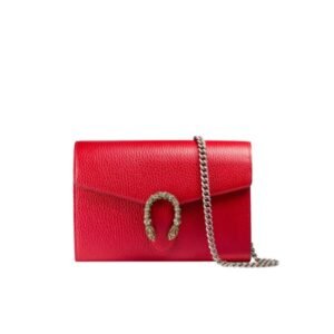 Gucci Women's Dionysus Gg Supreme Chain Bag Red ?401231 Caogx 8990