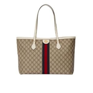 Gucci Ophidia Medium Tote With Web White 631685 96Iwb 9794