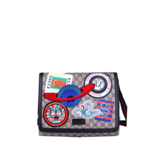 Gucci Clutch Bags Monogram Brown And Beige 30Cm