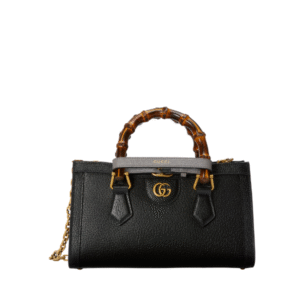 Gucci Diana Small Shoulder Bag Black 25Cm 735153 Dj24T 1092