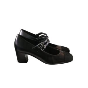 Chanel Mary Janes Lambskin And Grosgrain Black G45696 B16524 Nx492