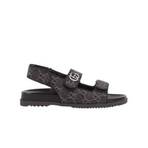 Gucci Double G Sandal Denim 771575 Facvp 8446