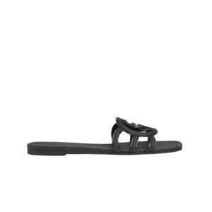 Gucci Women's Interlocking G Slide Sandal Black 780307 J8700 1000