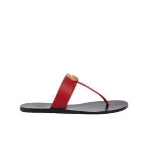 Gucci Double G Sandal Black 771578 Bko00 1000 - 35 Eu 4 Us 23 Cm 9 In