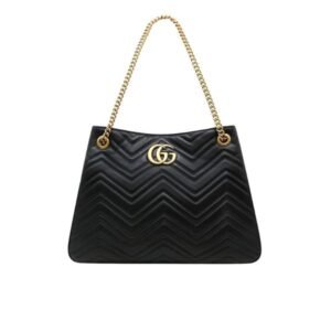 Gucci Gg Marmont Shoulder Bag Black 32Cm 453569 Drw1T 1000