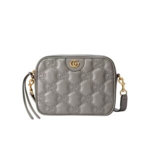 Gucci Gg Matelasse Leather Small Bag Grey 702234 Um8Hg 1563