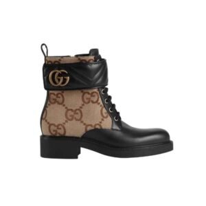 Gucci Women's Ankle Boot With Double G Beige 678984 17K40 1284