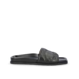 Gucci Womens Gg Matelasse Slide Black 694714 Bko60 1000