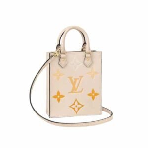 Louis Vuitton Petit Sac Plat Monogram White 17Cm