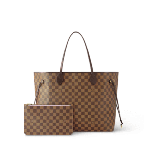 Louis Vuitton Damier Ebene Neverfull Gm Brown And Light Pink 40Cm N41357