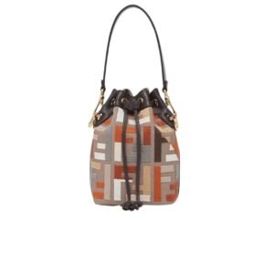 Fendi Mon Tresor Mini Bag Multicolor Canvas 18Cm 8Bs010Apkef1Mb5