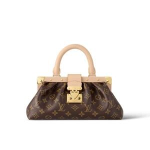 Louis Vuitton Monogram Clutch Bag Brown 28Cm M46544