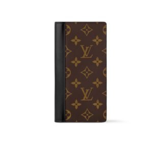 Louis Vuitton Brazza Wallet Monogram Macassar Brown 19Cm M69410