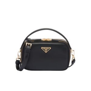 Prada Leather Mini Bag Black 20Cm 1Bh202 2Dkv F0632 V Oom