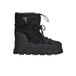 Prada Nylon Gabardine Apr?s Ski Booties Black 1U007N 3Lfv F0002 F 040