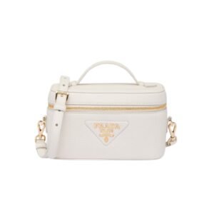 Prada Leather Mini Bag White 20Cm 1Bh202 2Dkv F03Ms V Oom