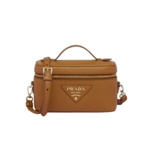 Prada Leather Mini Bag Brown 20Cm