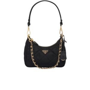 Prada Re Edition 1995 Cha?Ne Re Nylon Mini Bag Black 22Cm 1Bc204 2Aos F0002 V Qoo