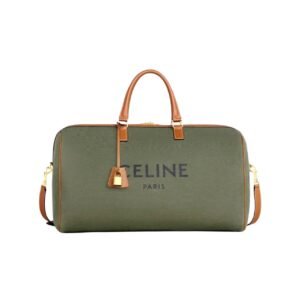 Celine Large Voyage Bag In Green Canvas 50Cm