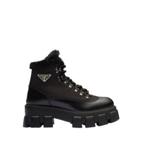 Dior Garden Lace Up Boot Black 3Bo315Zyh H961