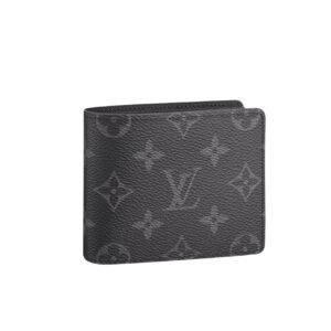 Louis Vuitton Amerigo Wallet Monogram Canvas In Black 11Cm N60053
