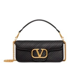 Valentino Garavani Loc? Shoulder Bag In Black 27Cm 5W2B0K30Szg 0No