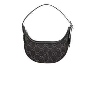 Gucci Ophidia Gg Mini Denim Bag Black And Gray 19Cm 658551 Fac2F 8450