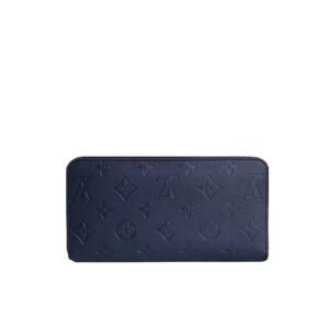 Louis Vuitton Zippy Wallet Monogram Dark Blue 19Cm M61864