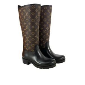 Louis Vuitton Territory Flat High Boot Black 1Add2X
