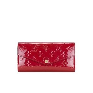 Louis Vuitton Sarah Monogram Wallet Red 19Cm