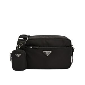 Prada Patent Leather Mini Pouch Black 14Cm