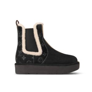 Prada Nylon Gabardine Apr?s Ski Booties Black Beige