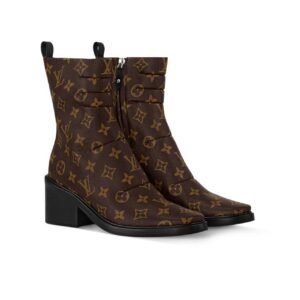 Gucci 1955 Horsebit Snow Boots Gg Canvas In Brown