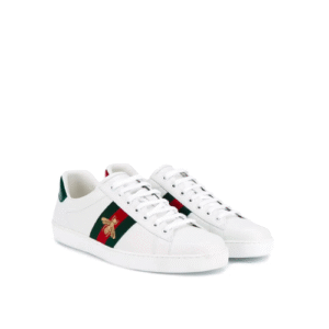 Gucci Ace Embroidered Sneaker Bee White
