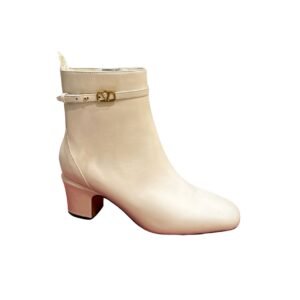 Hermes Fresh Ankle Boots White