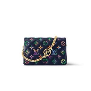 Louis Vuitton Pochette Coussin Navy Blue 21Cm M81693