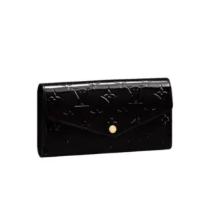 Louis Vuitton Sarah Monogram Wallet Black 19Cm