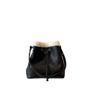 Louis Vuitton Neonoe Monogram Black And White Fur 26Cm M46319